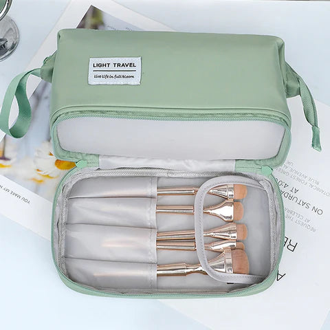 Ultimate Makeup Travel Pouch, Double Layer Cosmetic Bag, Waterproof Organizer Case, Unique Makeup Bag, Cosmetic Travel Bag, Waterproof Organizer Case, Toiletry Bag for Women Ultimate Makeup Travel Pouch, Double Layer Cosmetic Bag, Waterproof Organizer Case, Unique Makeup Bag, Cosmetic Travel Bag, Waterproof Organizer Case, Toiletry Bag for Women